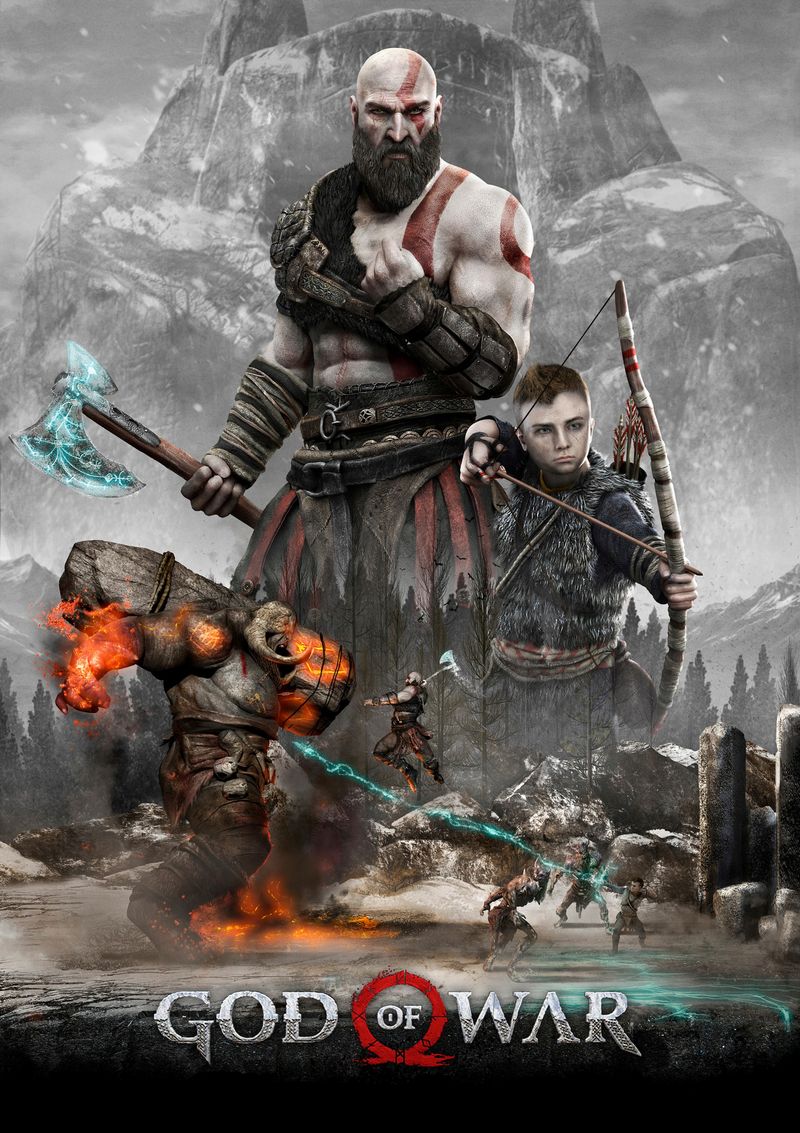 Póster God Of War 61x90cm afbeelding 3