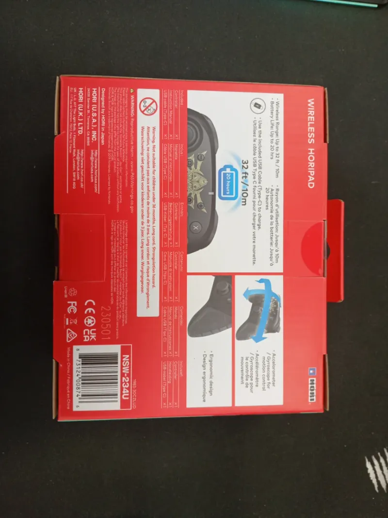 HORI Wireless Horipad Zelda Switch 08746 afbeelding 2