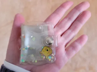 Mini álbum charm vintage Oso Corazones Pastel