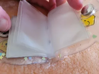 Mini álbum charm vintage Oso Corazones Pastel