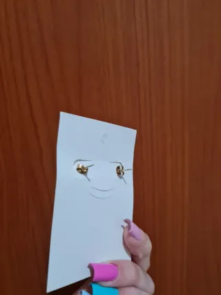 Orecchini Cuore Oro Acciaio