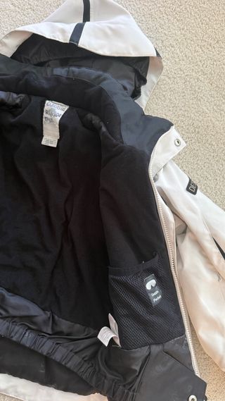 Chaqueta de esquí Descente blanca