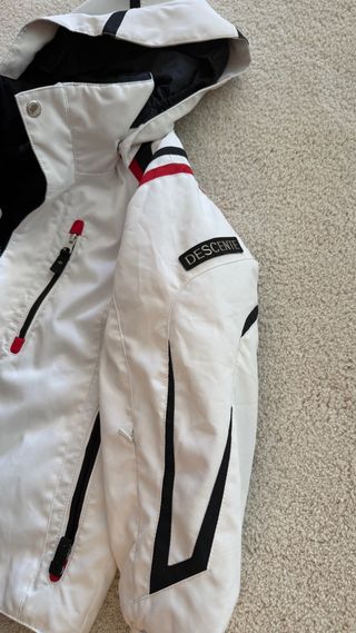 Chaqueta de esquí Descente blanca