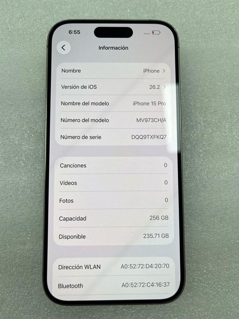 iPhone 15 Pro 256GB Gris afbeelding 8