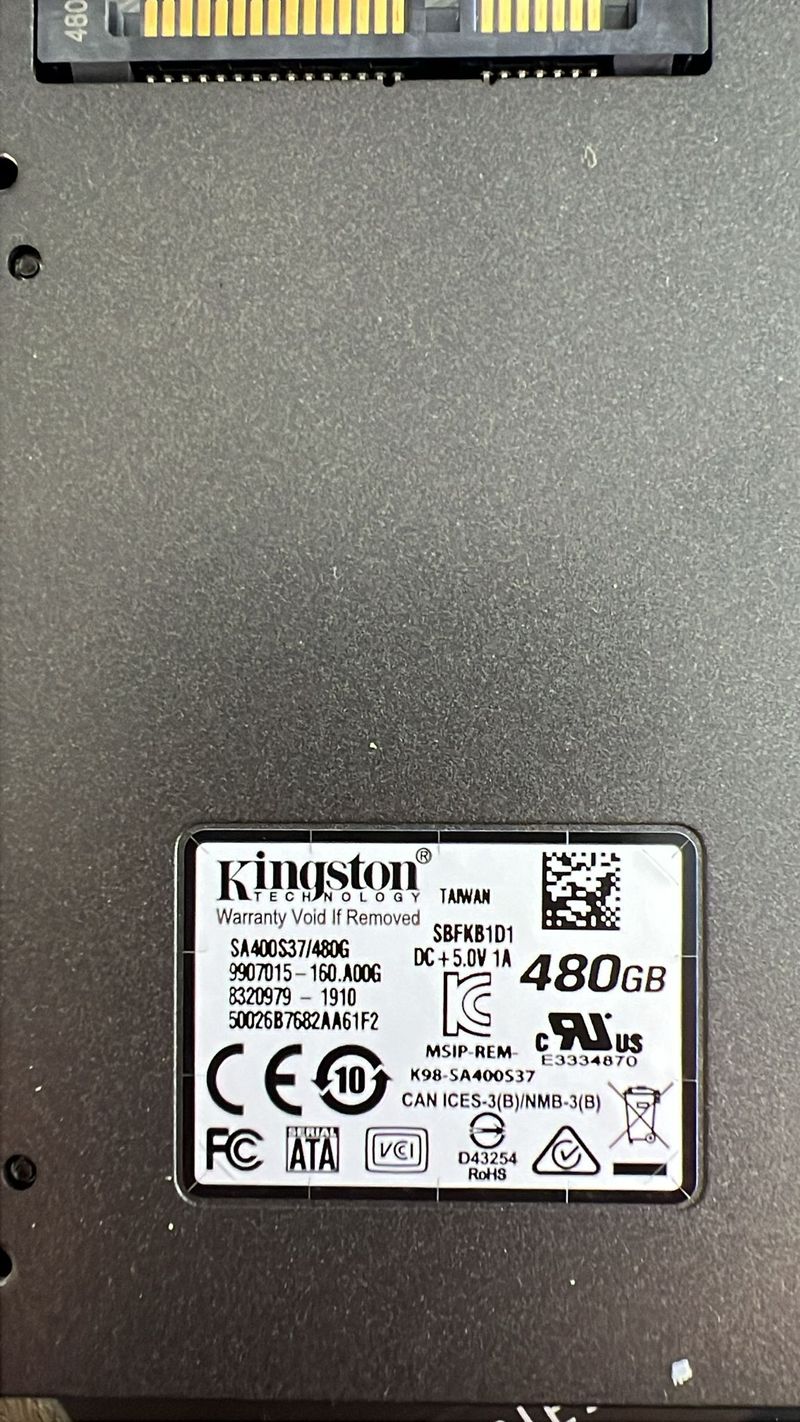 SSD Kingston 480GB afbeelding 2