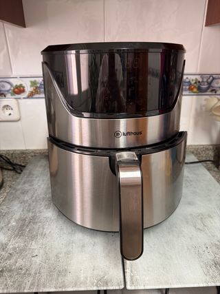 Freidora de aire 6L acero inox panel LED