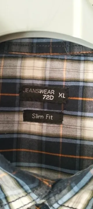 Camicia uomo a quadri manica lunga