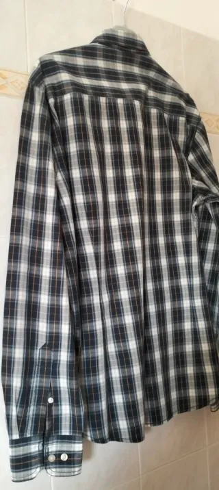 Camicia uomo a quadri manica lunga