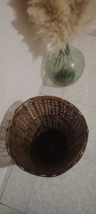 Cesta Mimbre Decorativa Multiusos