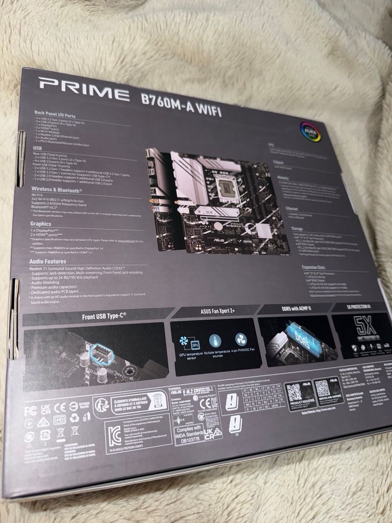 Placa Base ASUS PRIME B760M-A WIFI afbeelding 3