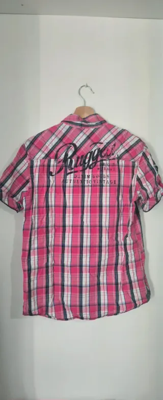 Camisa Cuadros Manga Corta Talla M