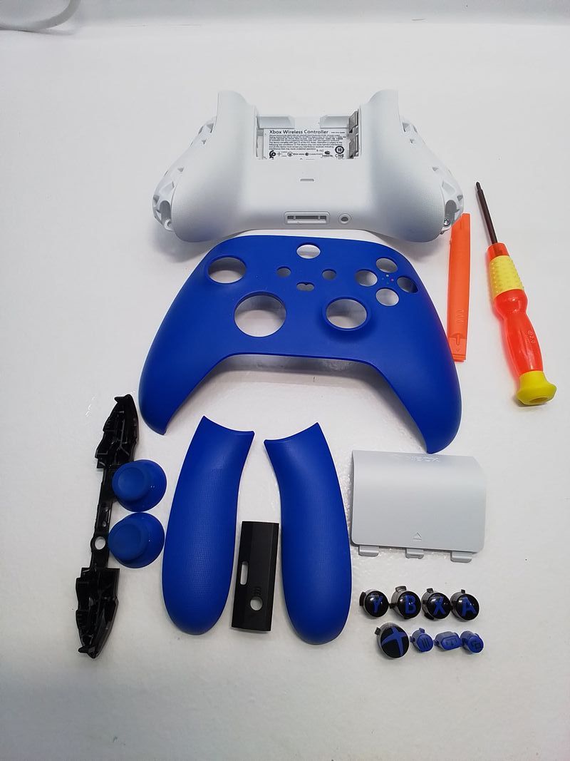 Carcasa Mando Xbox Azul Original