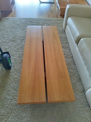 Mesa de centro madera castaño
