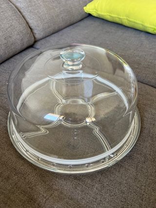 Campana de cristal para tartas y aperitivos