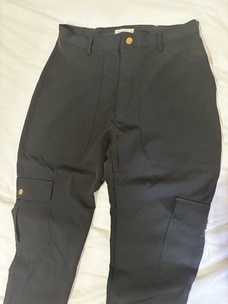 Pantalón cargo negro mujer Talla M