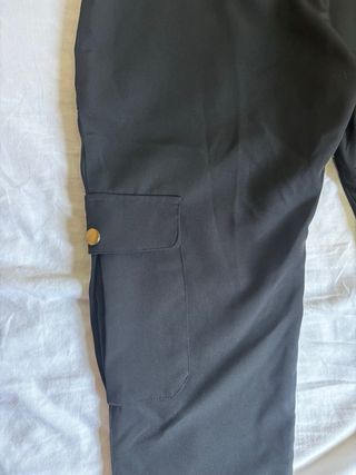 Pantalón cargo negro mujer Talla M