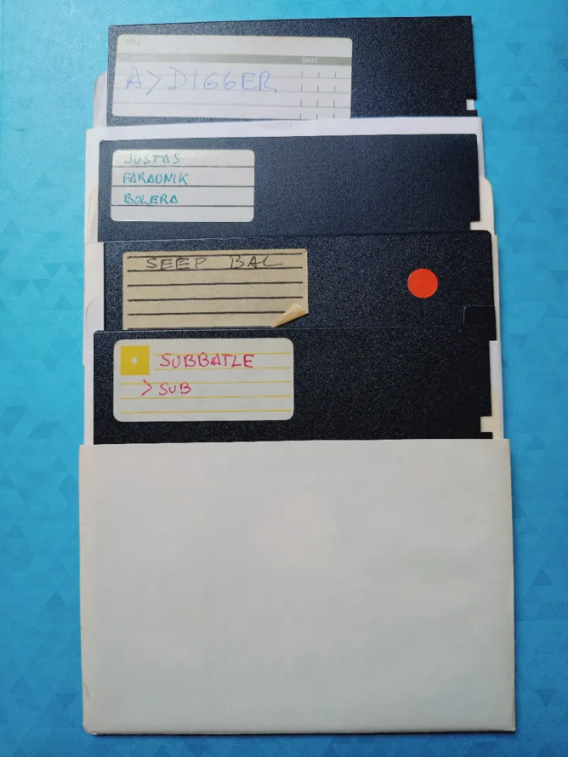 Lote 10 Disquetes 5.25 Vintage afbeelding 4