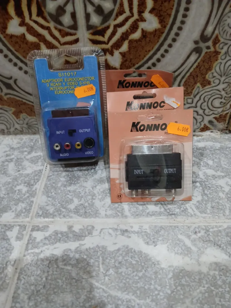 Adaptador Euroconector Konnoc 3 RCA/S-VHS