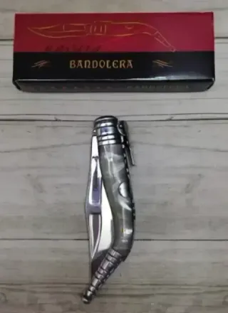 OFERTA. BANDOLERA 6 MUELLES TIPO NÁCAR BLANCA