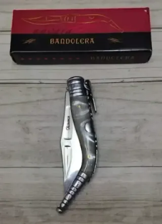 OFERTA. BANDOLERA 6 MUELLES TIPO NÁCAR BLANCA