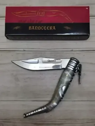 OFERTA. BANDOLERA 6 MUELLES TIPO NÁCAR BLANCA