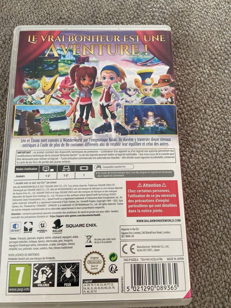 Juego Nintendo Switch Balan Wonderworld afbeelding 3