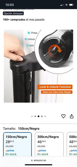 Barrera de seguridad para niños (3 unidades)