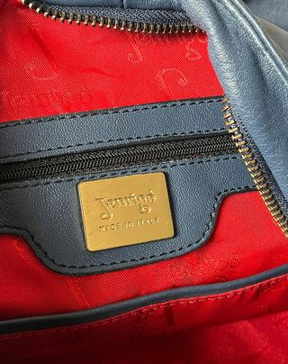 Borsa Hobo Jenrigò Vera Pelle Blu