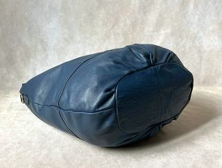 Borsa Hobo Jenrigò Vera Pelle Blu