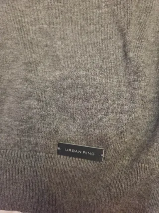 Maglione Urban Ring grigio collo alto