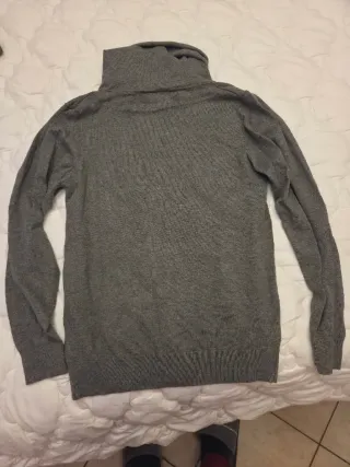 Maglione Urban Ring grigio collo alto