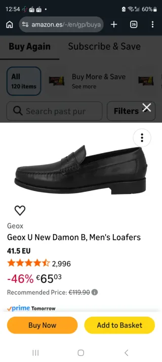 Geox U New Damon B Mocasines Hombre 41.5