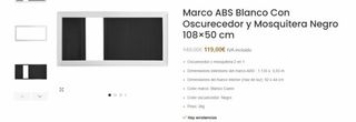 Oscurecedor + Mosquitera ABS Blanco camper