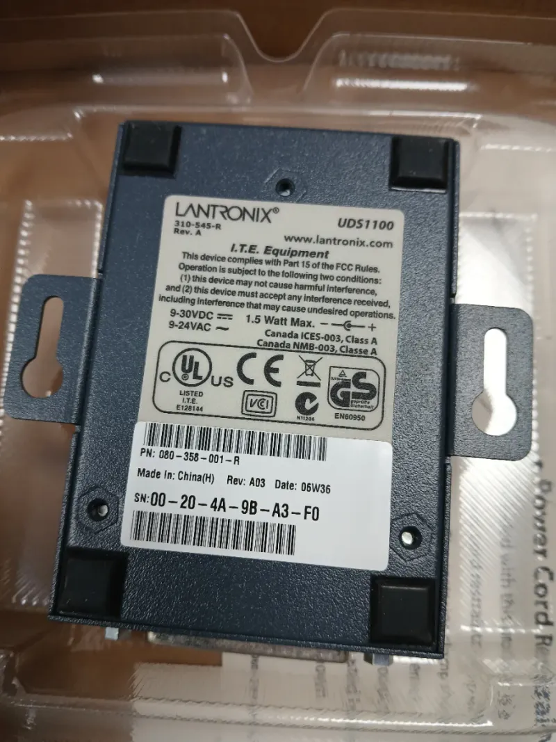Lantronix UDS1100 Universal Device Server afbeelding 2