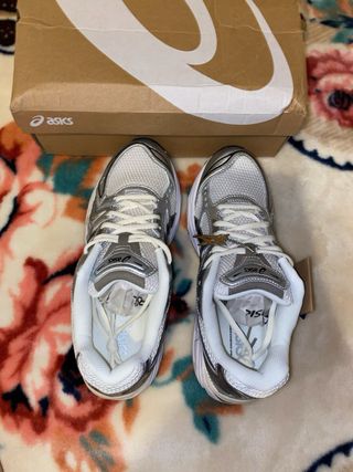 Asics Gel Kayano 14 Plata/Blanco