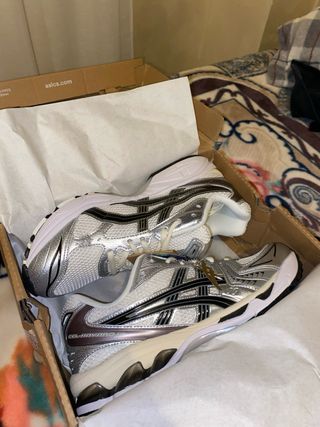 Asics Gel Kayano 14 Plata/Blanco