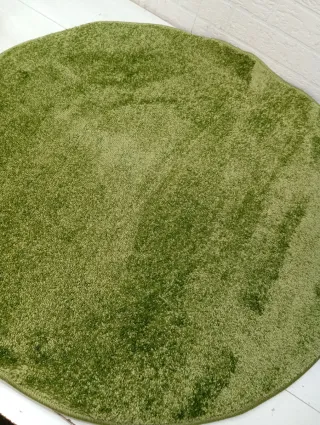 Alfombra redonda verde 80 cm
