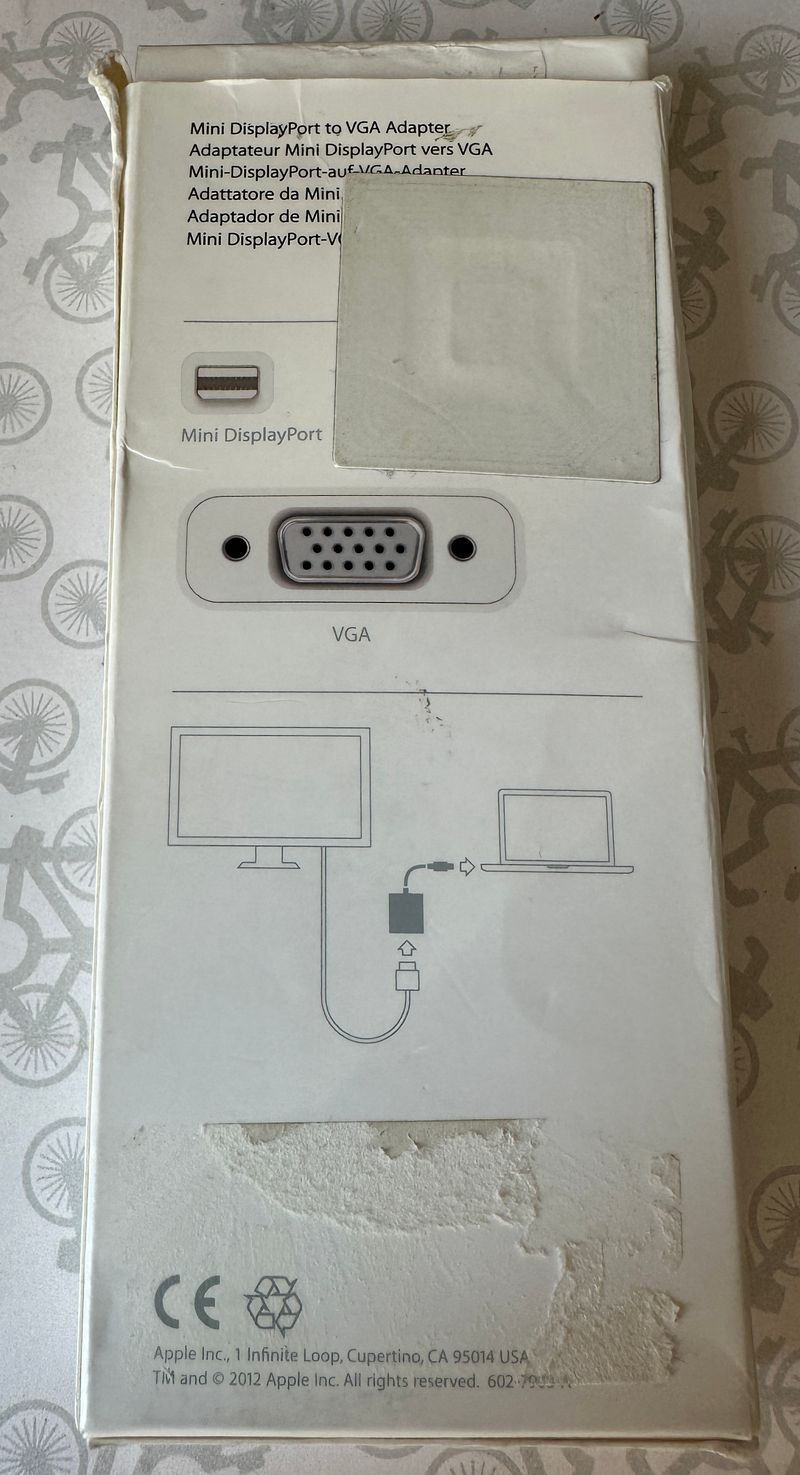 Adaptador Mini DisplayPort a VGA Apple afbeelding 2