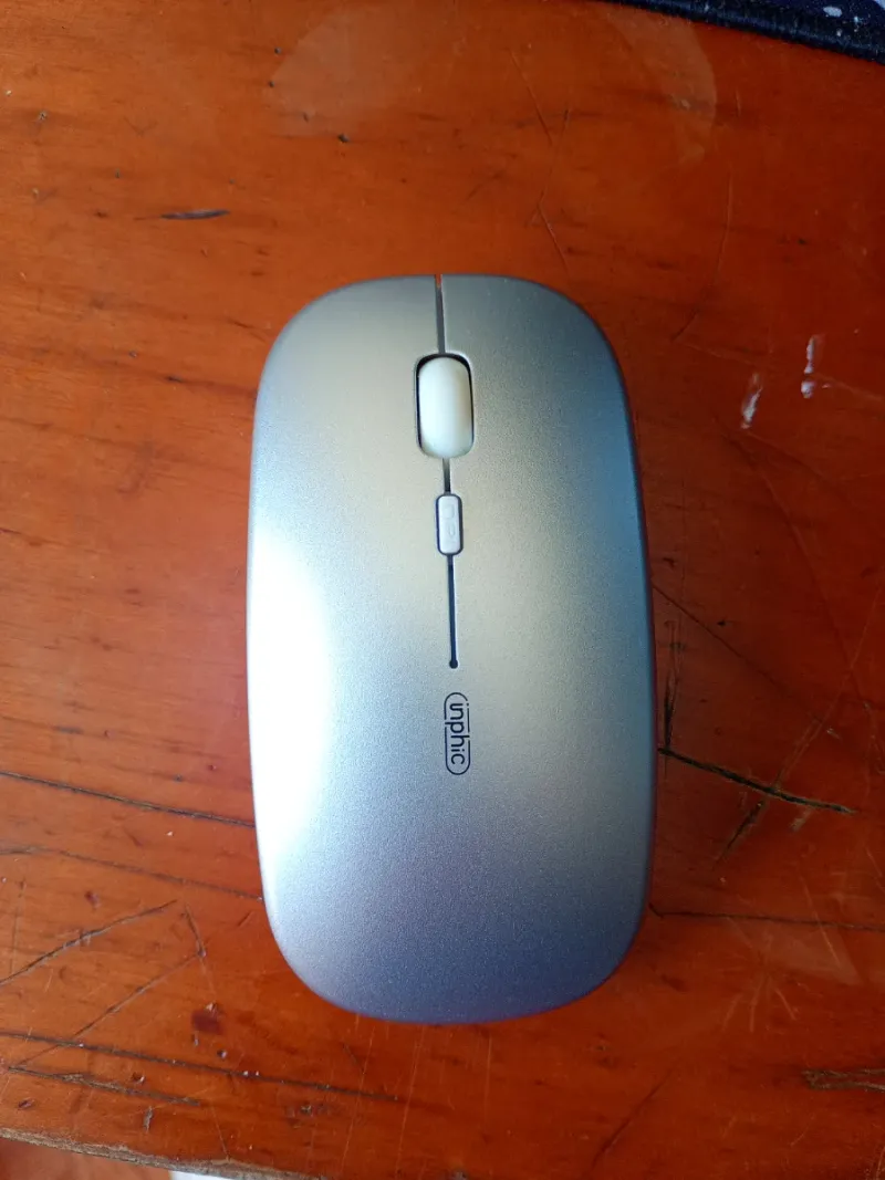 Ratón Inalámbrico Inphic Plata y Blanco