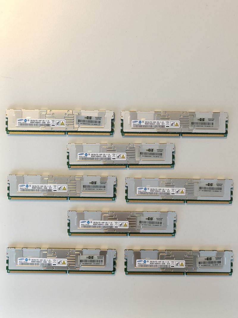 DDR2 667 MHz ECC 8GB, 16GB, 32GB, 64GB RAM Samsung