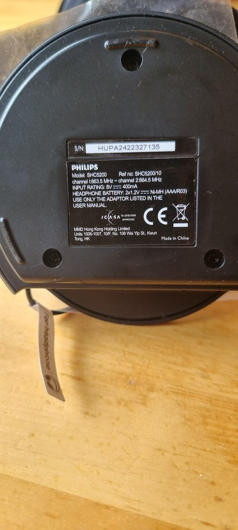 Auriculares Philips Wireless FM Negros afbeelding 4