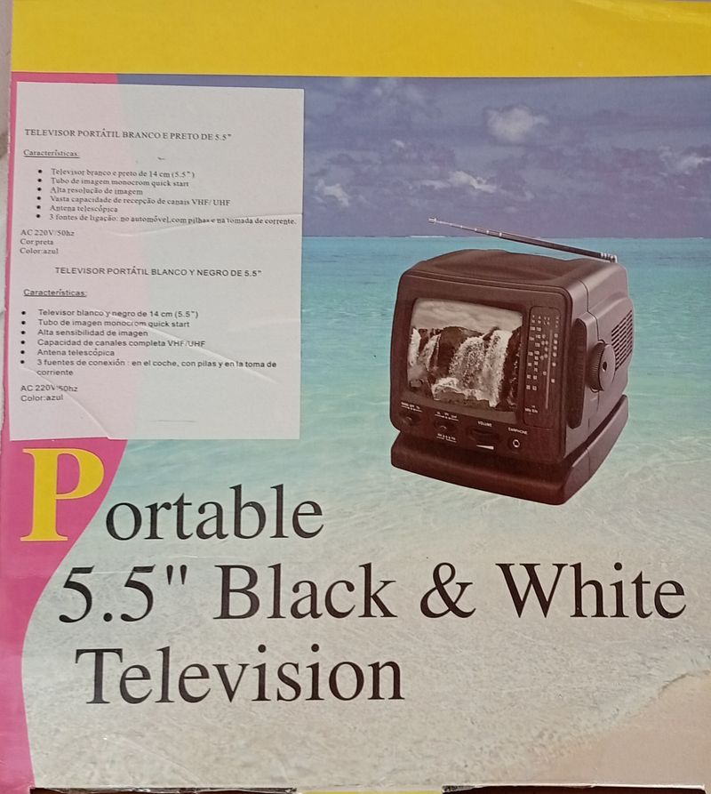 Televisor Portátil 5.5 Blanco y Negro Oportunidad afbeelding 9