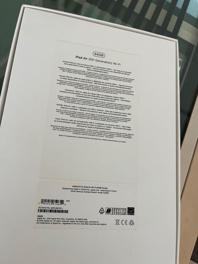 iPad Air 5ª Gen Wi-Fi Morado afbeelding 3