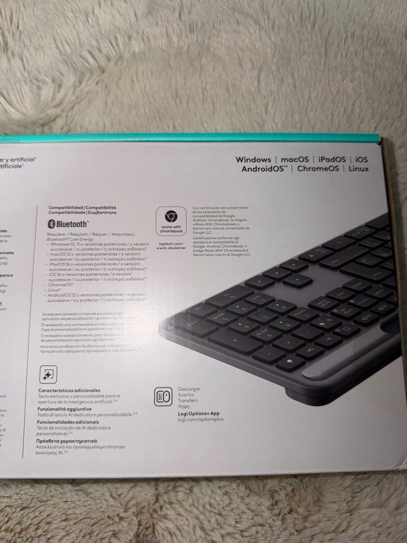 Logitech Signature Slim Solar+ K980 Teclado Inalám afbeelding 5