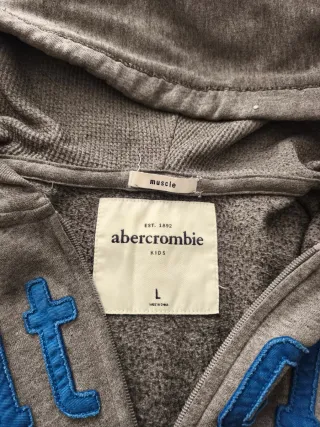 Sudadera Abercrombie & Fitch Gris Azul