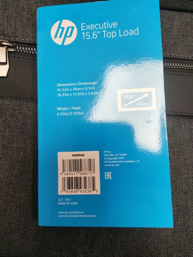 Maletín HP Executive 15.6 Top Load afbeelding 3