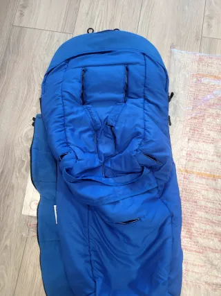 Bugaboo Bee saco invierno y capota azul
