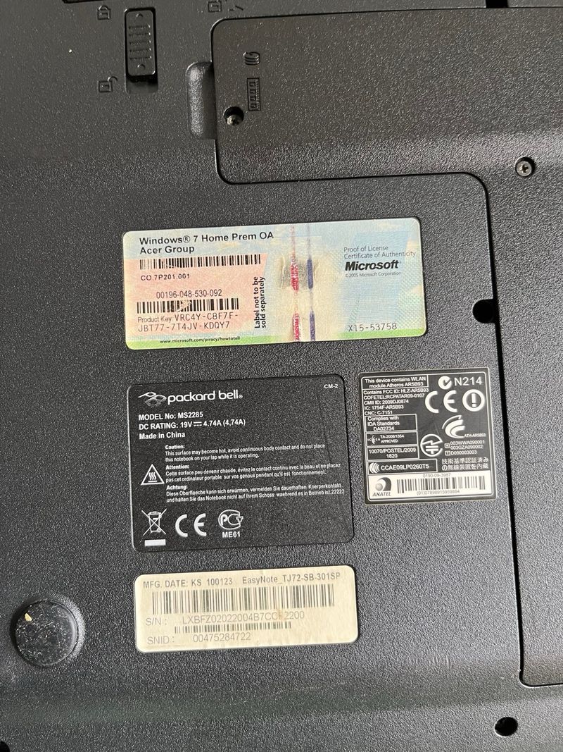 Packard Bell Portátil Plata/Blanco afbeelding 7