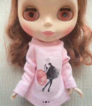 Camiseta Pullip Blythe rosa