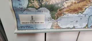 Mapa físico y político de España